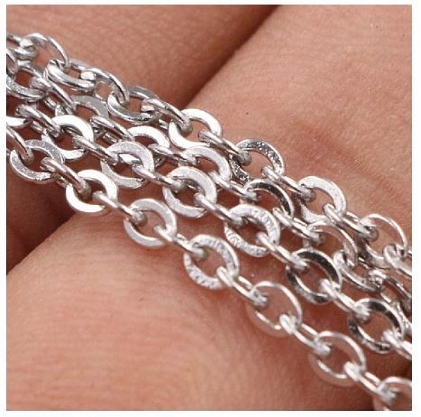 Halsband N&deg;08 i rostfritt st&aring;l 50 cm