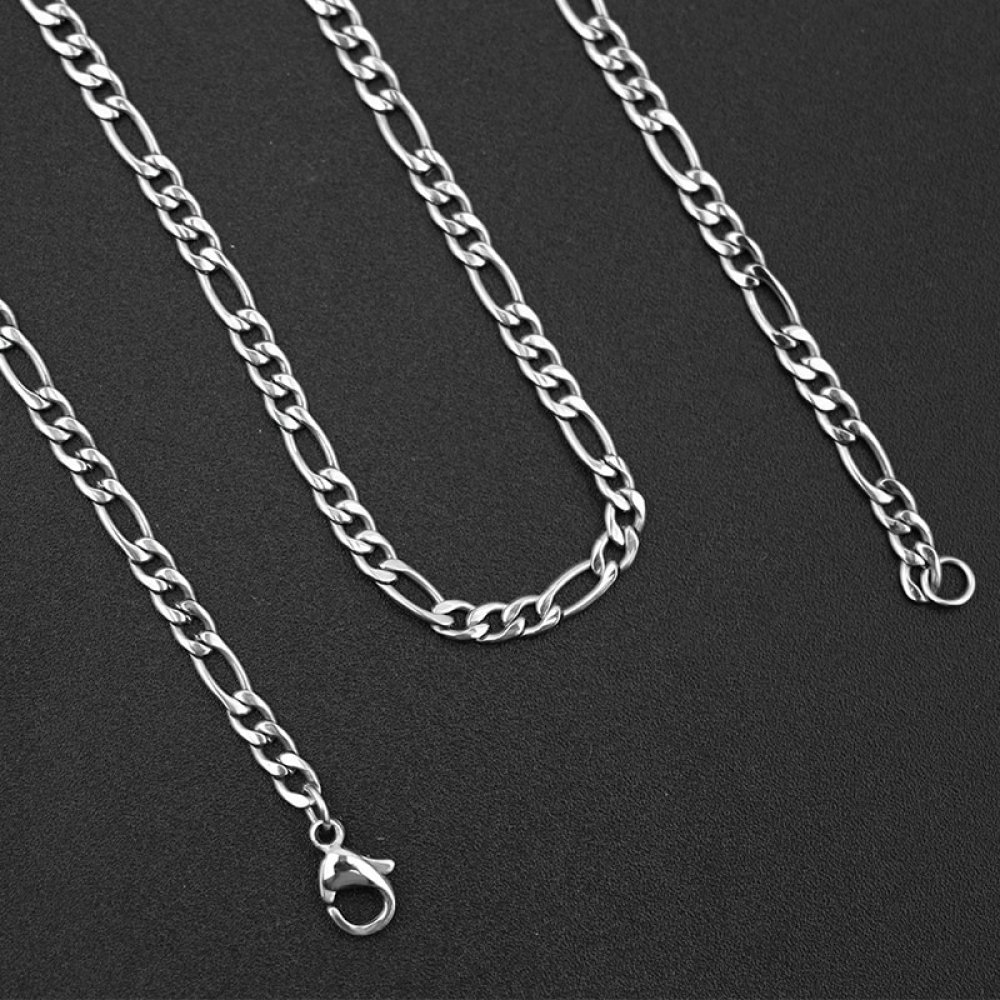 Halsband N°11 i rostfritt stål 55 cm