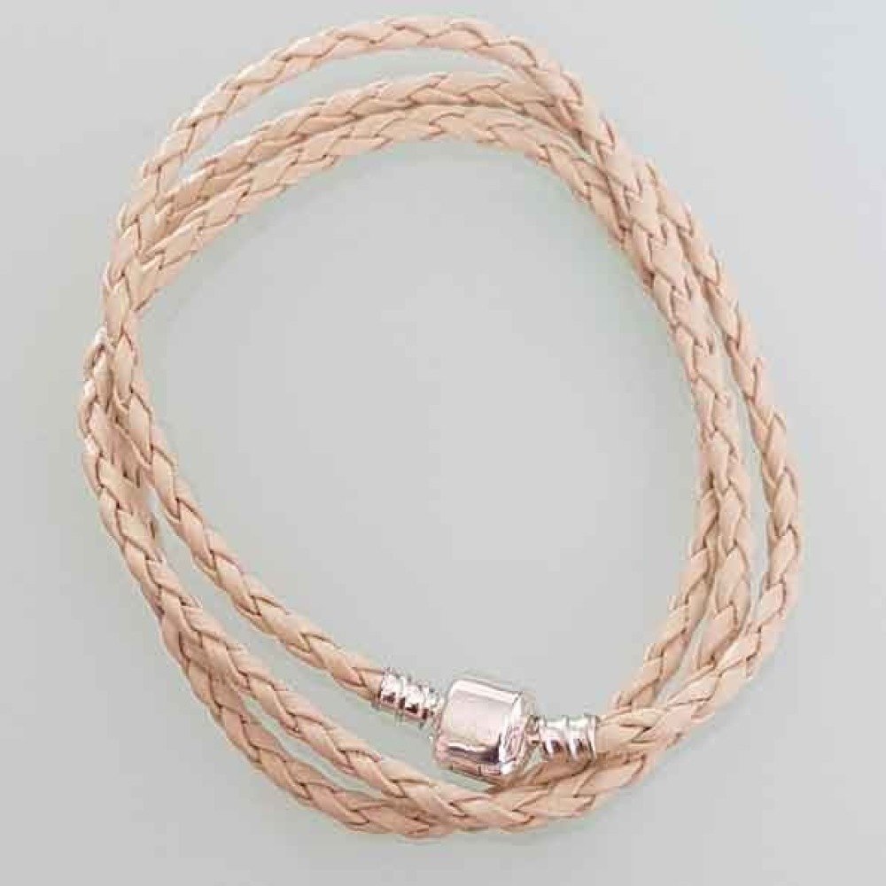Flätat halsband 58cm N°01