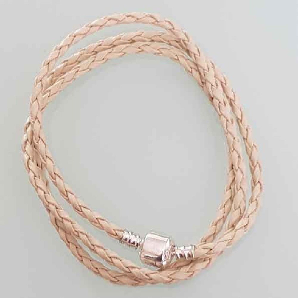 Flätat halsband 58cm N°01