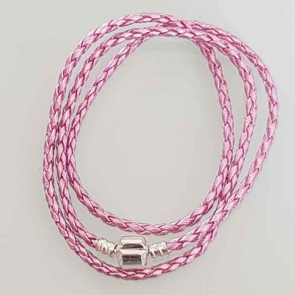 Flätat halsband 58cm N°04
