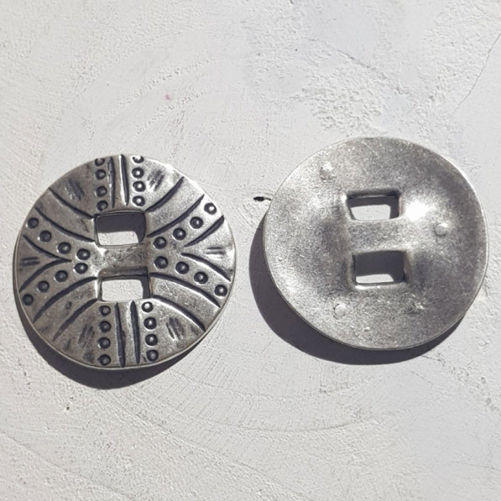 Zamak rund kontakt N°01 Silver