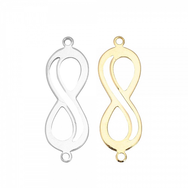 18k guldpl&auml;terad koppar "Infinity" symbol kontakt