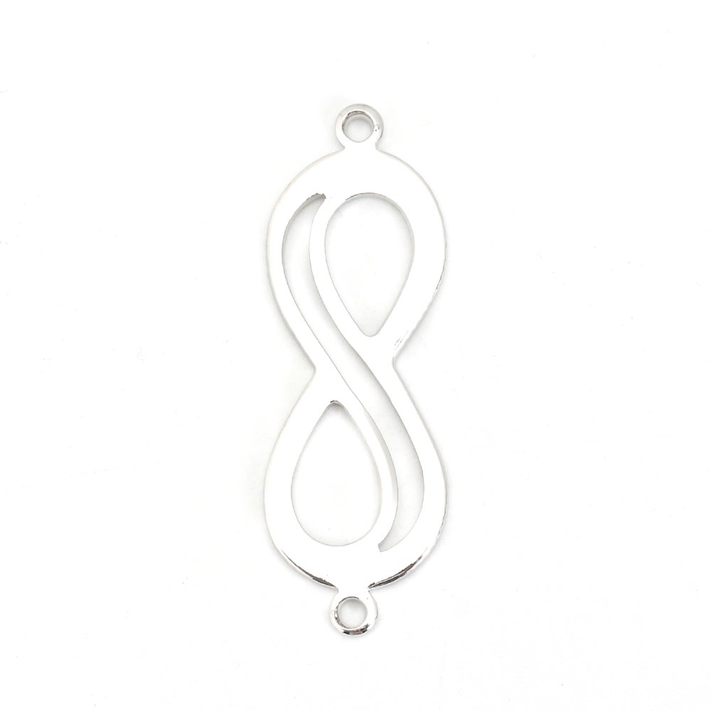 Connector "Infinity" symbol 18k platina koppar
