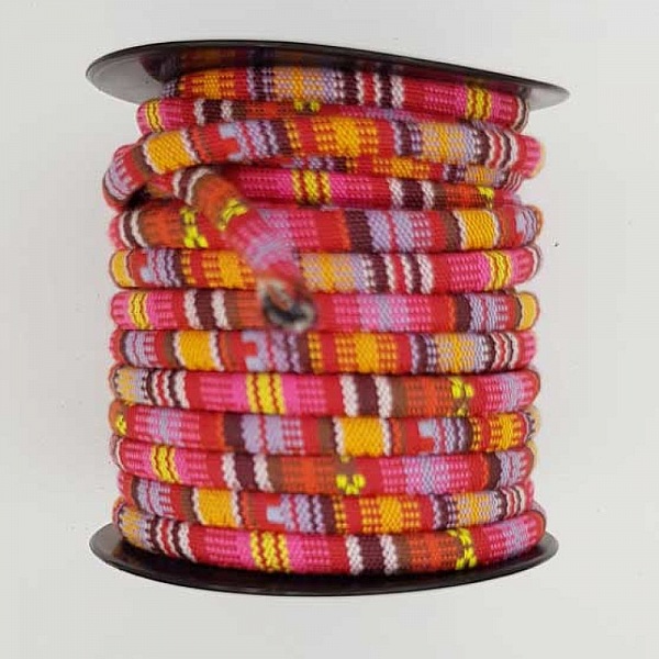 Rund spaghettisn&ouml;re N&deg;01 Rosa x 1 meter