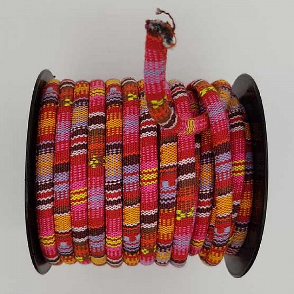 Rund spaghettisn&ouml;re N&deg;01 Rosa x 1 meter