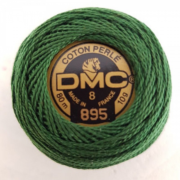 Broderi bomullsp&auml;rlor p&aring; en spole, DMC nr 8 - 10 g