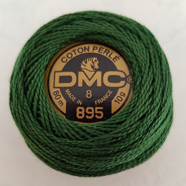 Broderi bomullsp&auml;rlor p&aring; en spole, DMC nr 8 - 10 g