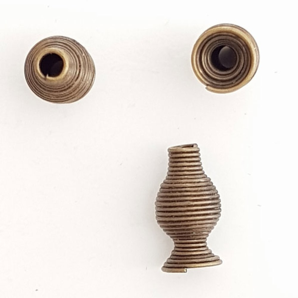 Spiralformad kotte N°10 Brons.