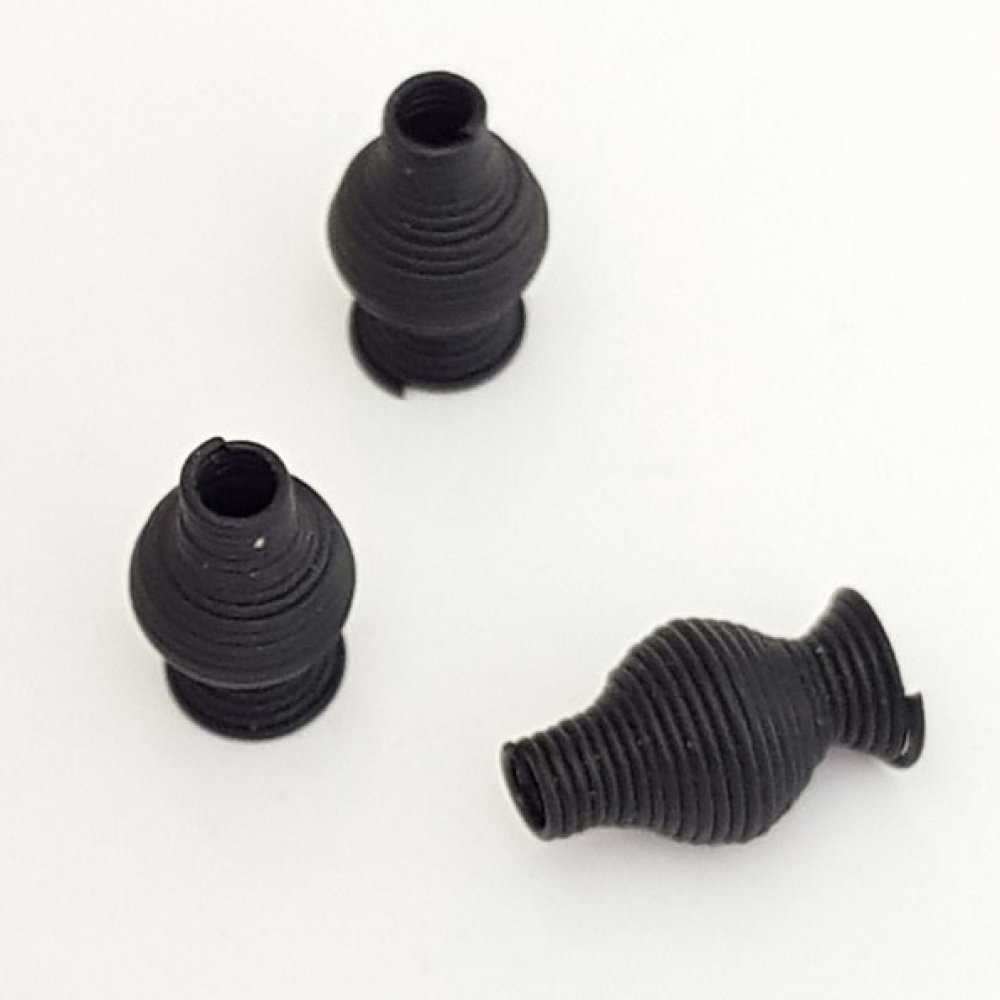 Spiralformad kotte N°10 Svart.