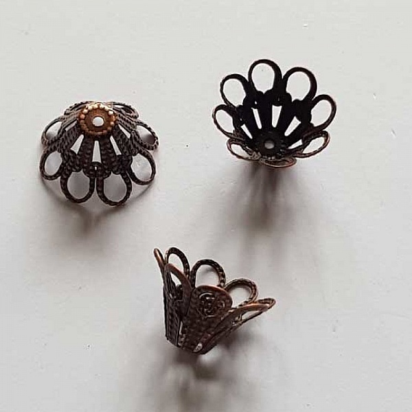 Coupelle calotte N&deg;33 Cuivre 14 x 9 mm