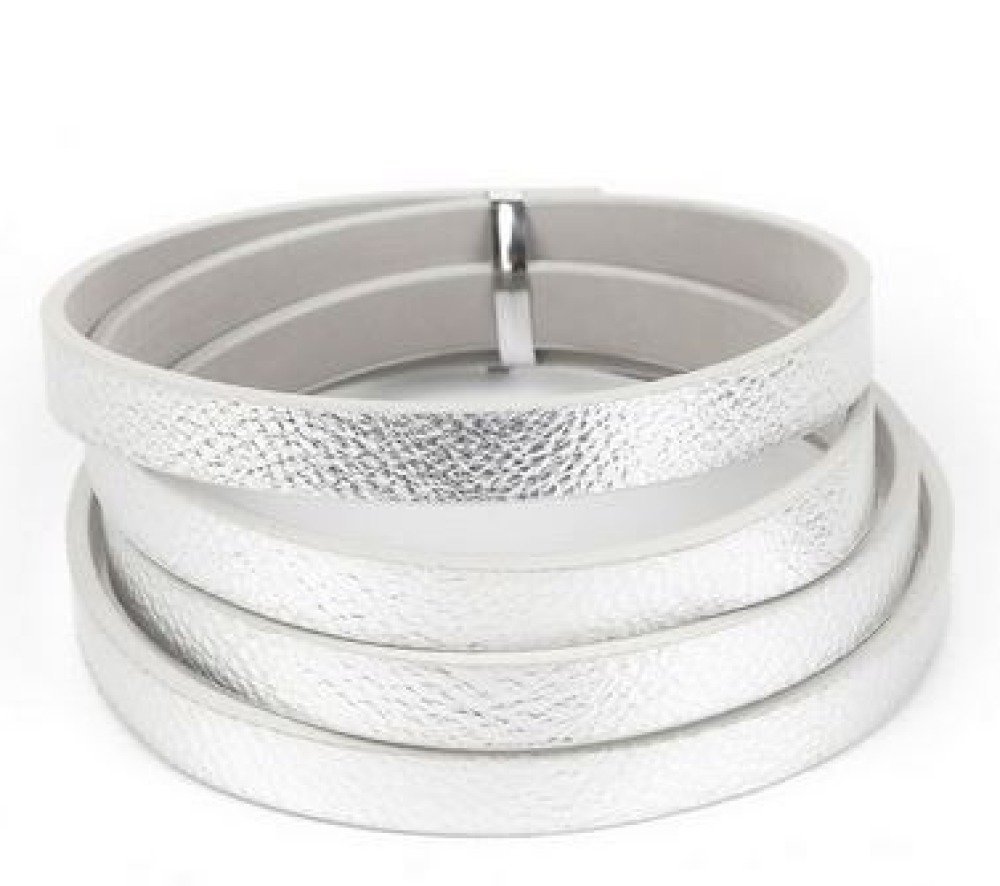 Läder 10 mm Silver 1 meter