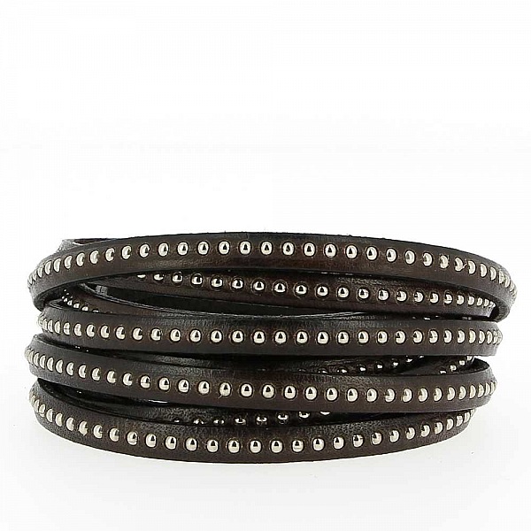 L&auml;derkula Testa Moro 06 mm med nickelfri kedja per 20 cm