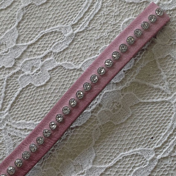 L&auml;der DD-Violet 10 mm Swarovski Strass per 20 cm