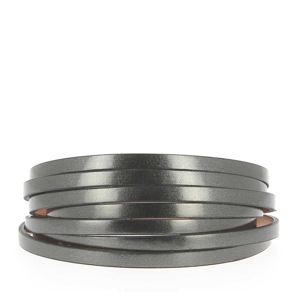 Läderspegel antracit 05 mm x 20 cm