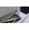 Läder brons spegel 06 mm Swarovski Strass per 20 cm