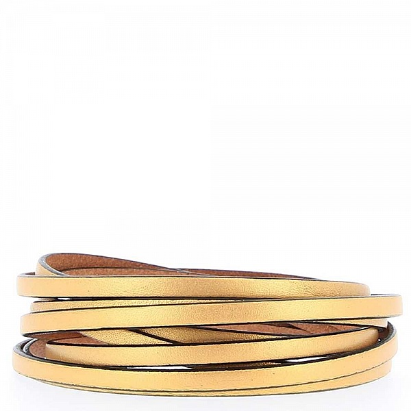 05 mm glatt guldl&auml;der med 20 cm