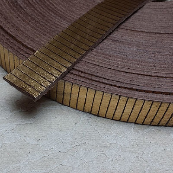 Guld Rektangel L&auml;der 20 mm x 20 cm