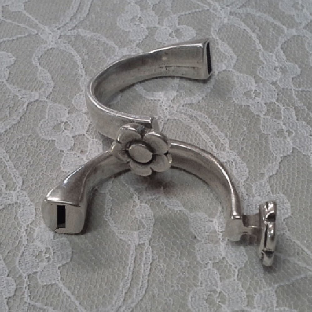 Halva armband i Zamak 10 mm x 2,5 mm