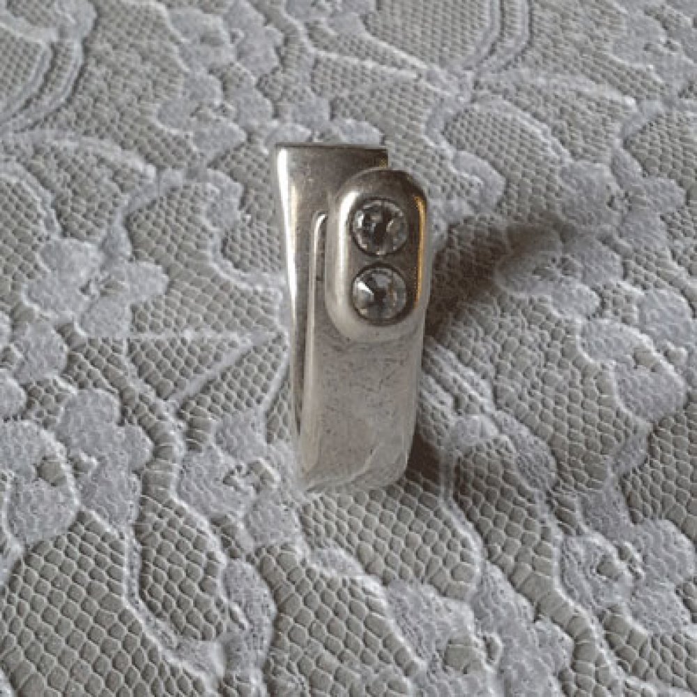 Halva armband i Zamak 10 mm x 2,5 mm