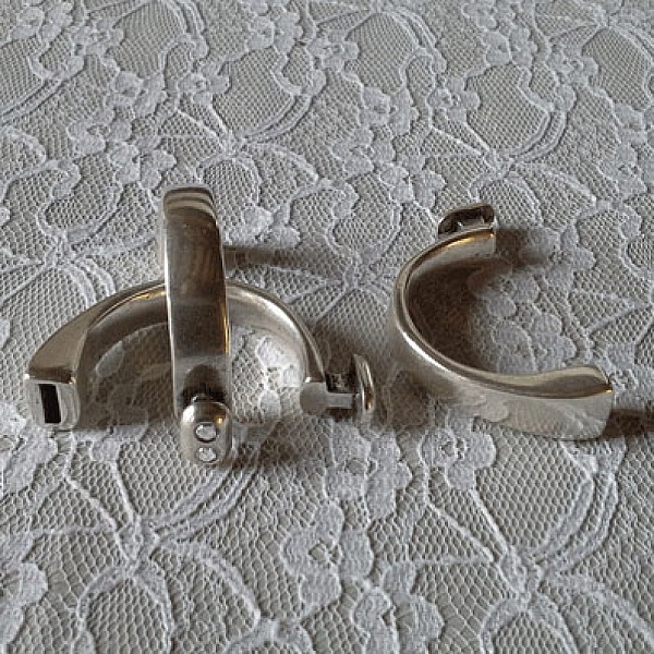 Halva armband i Zamak 10 mm x 2,5 mm