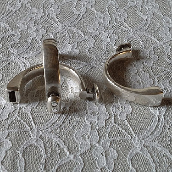 Halva armband i Zamak 10 mm x 05 mm