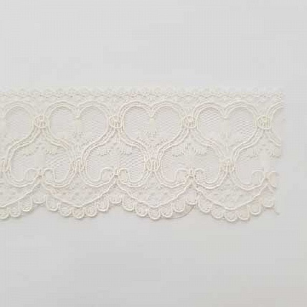 Dentelle Ecru C&oelig;ur 60 mm N&deg;01