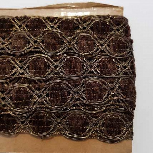 Dentelle Galon N&deg;02 Marron 20 mm