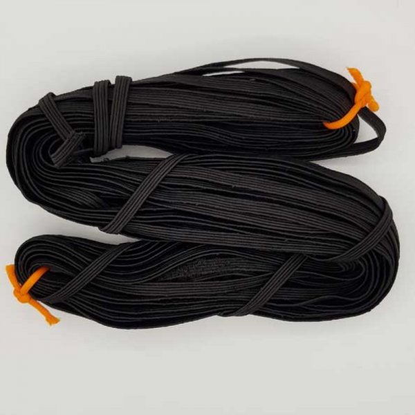 Platt mask elastisk 5 mm svart nr 03 x 16 meter