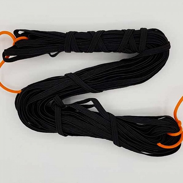 Platt mask elastisk 5 mm svart nr 03 x 13 meter