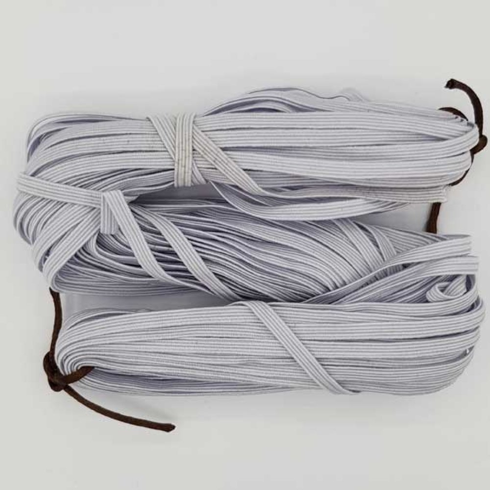Platt mask elastisk 5 mm vit N°03 x 20 meter
