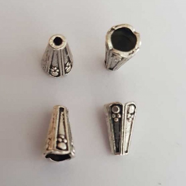 Embout calotte coupelle N&deg;01-02 Argent