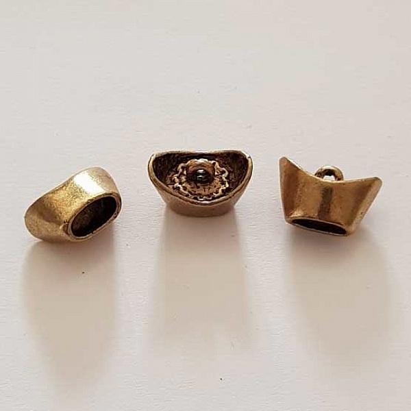 Embout &agrave; coller N&deg;04-4 Vieil Or 9 x 14 mm