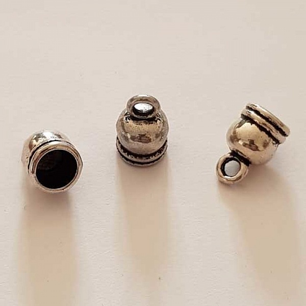 Embout &agrave; coller N&deg;05-1 Argent 7 x 8 mm