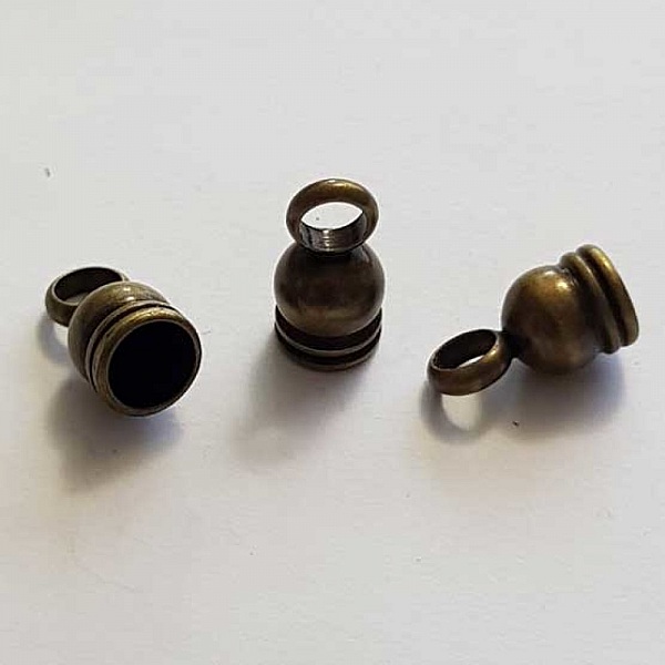 Embout &agrave; coller N&deg;26 Bronze 14.5 x 8 mm