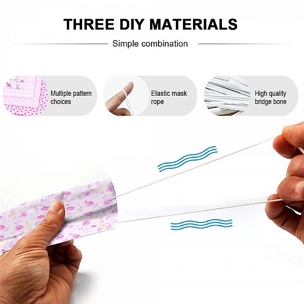 Maskmaterial set Rosa