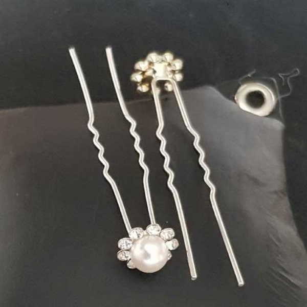 Epingle &agrave; cheveux Blanc mariage N&deg;10