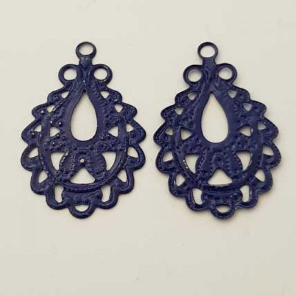 Estampe N&deg;02 Goutte Mauve 27 x 22 mm