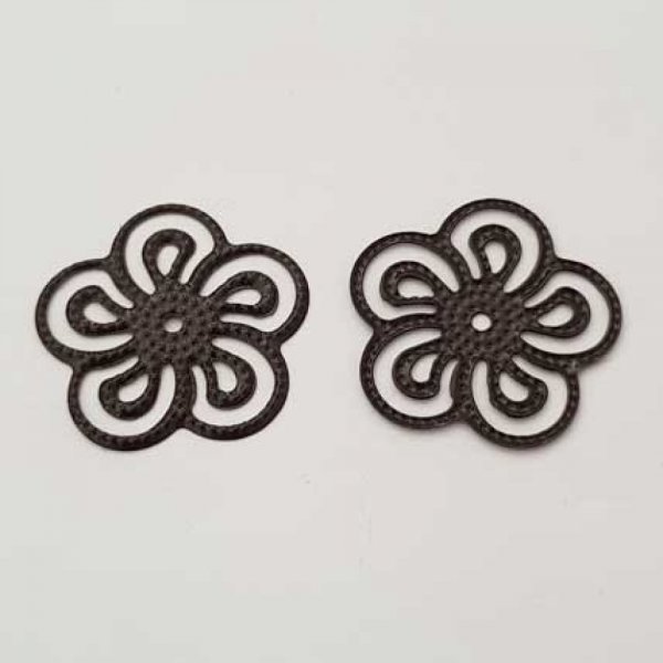 Estampe N&deg;03 Rosace Marron 25 mm