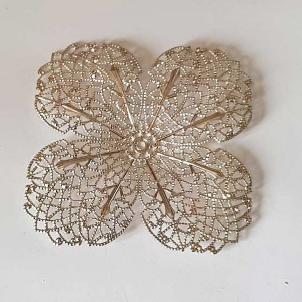 Estampe N&deg;31 Fleur 68 mm Argent