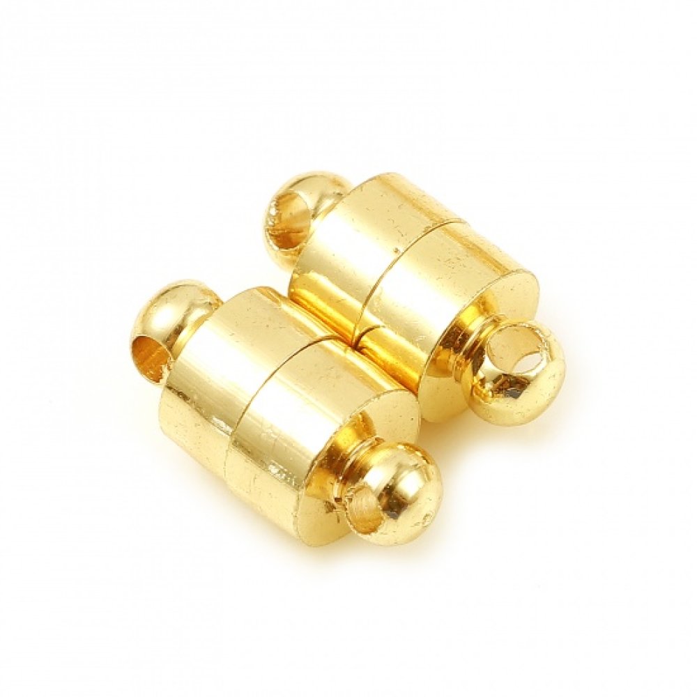 Magnetlås kolumn 12 x 6 mm 18K äkta guldpläterad