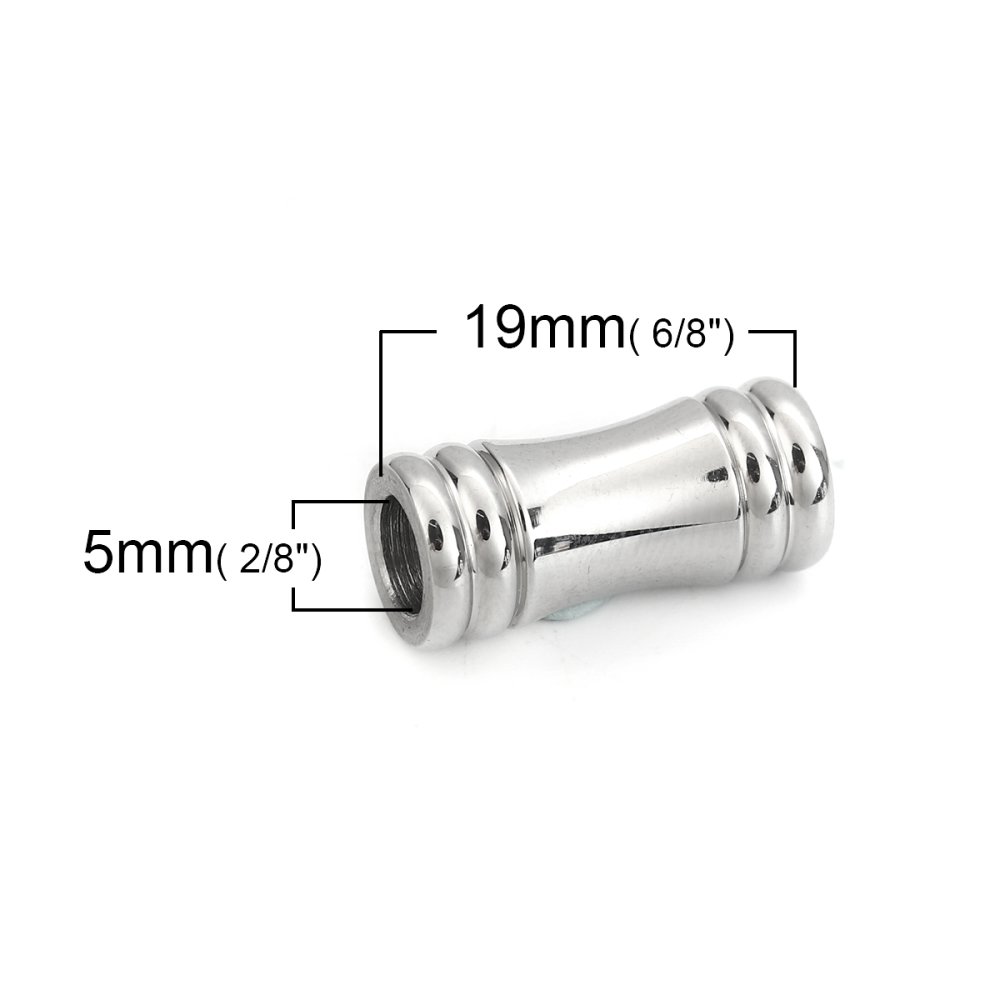 Magnetlås i rostfritt stål 05 mm Silver N°02