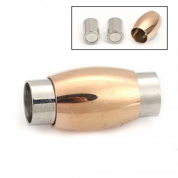 Magnetl&aring;s i rostfritt st&aring;l 06 mm Silver/Champagne N&deg;07