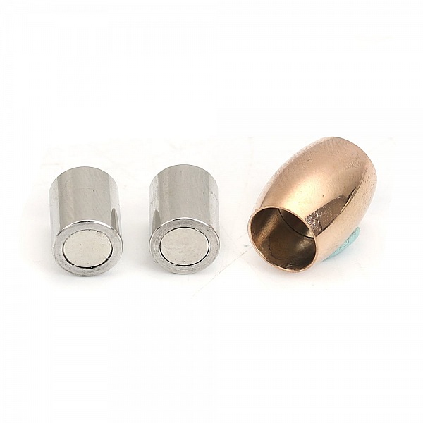Magnetl&aring;s i rostfritt st&aring;l 06 mm Silver/Champagne N&deg;07
