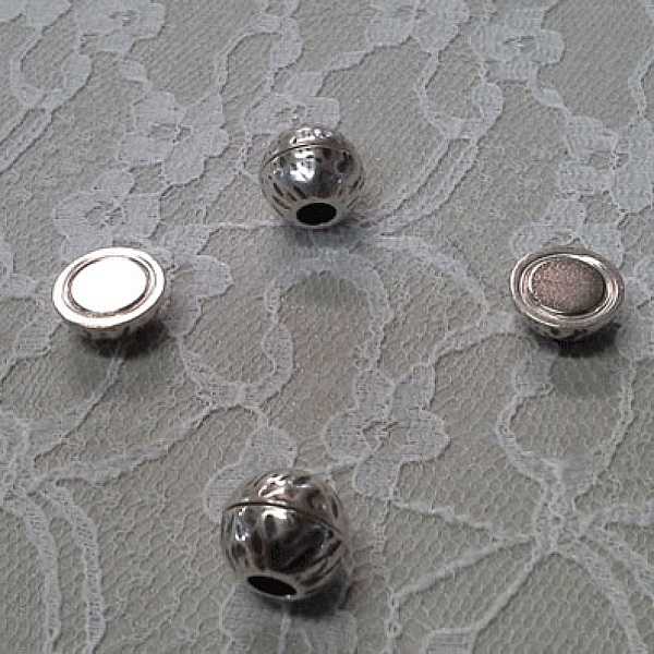 Magnetiskt zamaksp&auml;nne f&ouml;r l&auml;der Rund 05 mm