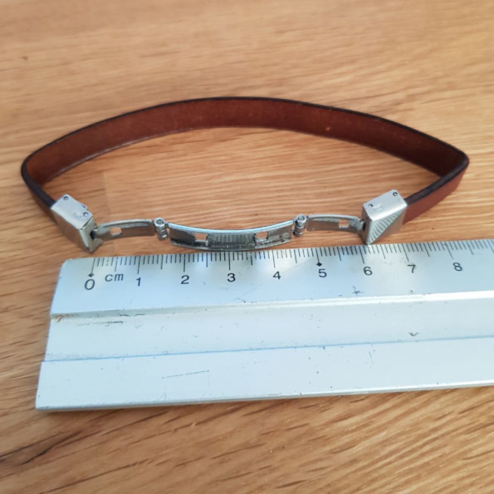 Klämklämma för läder 10 mm bred N°02