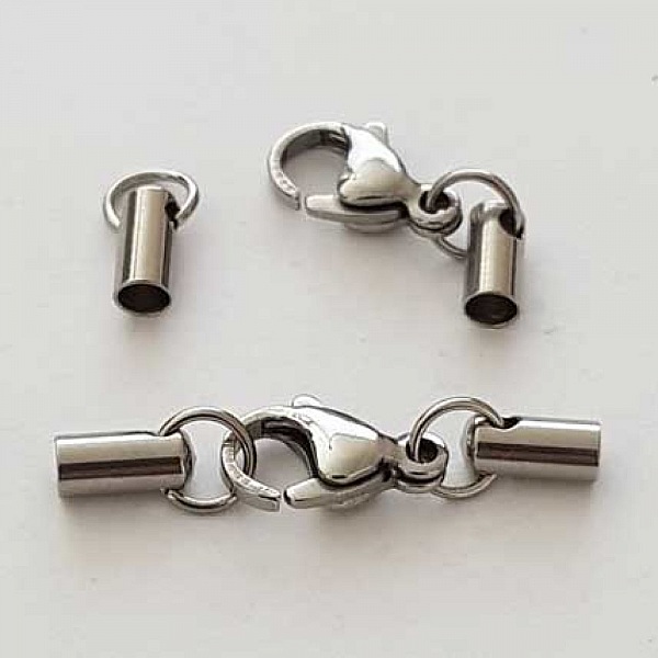 Fermoir complet 32 x 3,2 mm Argent 1 pi&egrave;ce