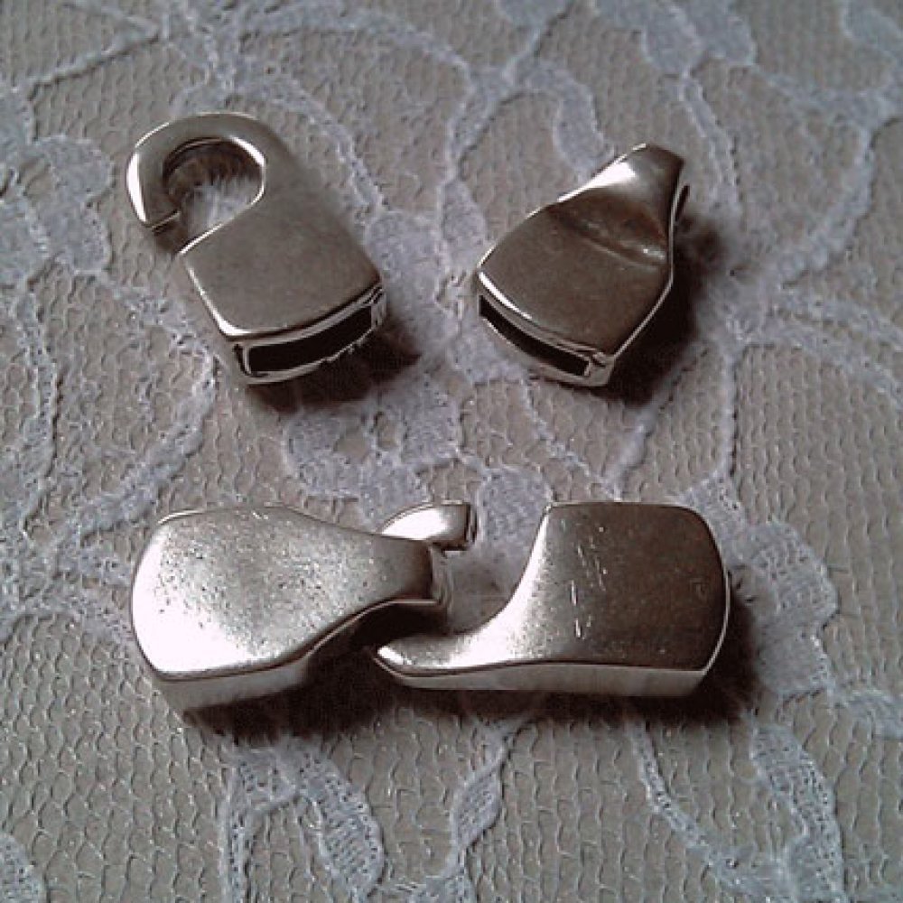 Zamak krokspänne för läder 10 mm