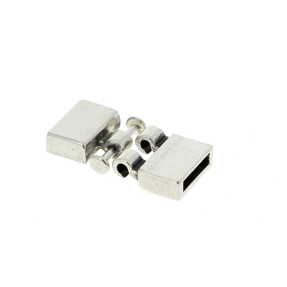 Zamak krokspänne för läder 13 mm