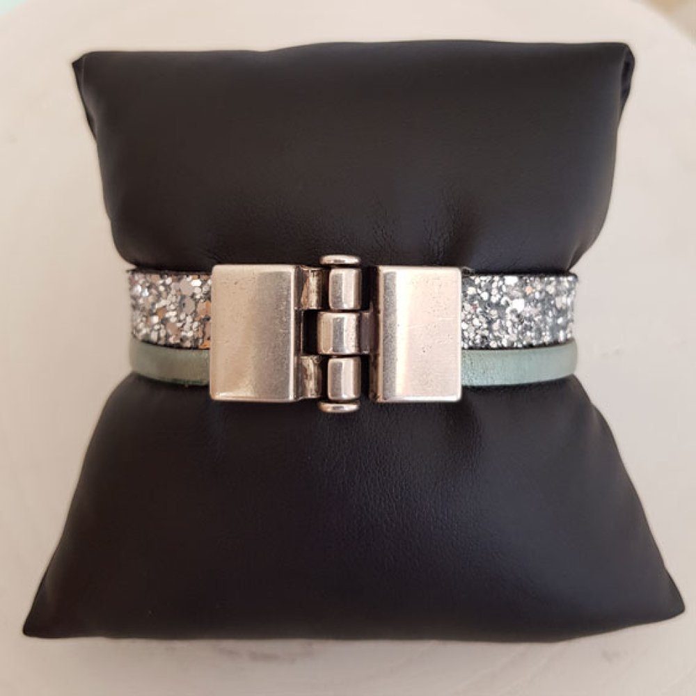 Zamak krokspänne för läder 13 mm